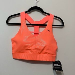 NWT Puma 🌷Coral Hot Pink Pearl Sports Bralette